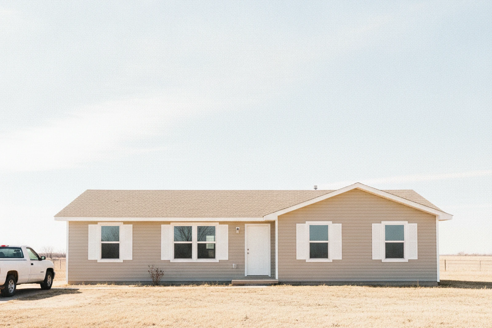 Completed exterior house repaint Enid Oklahoma Garfield County UV-rated paint fresh clean residential Brad