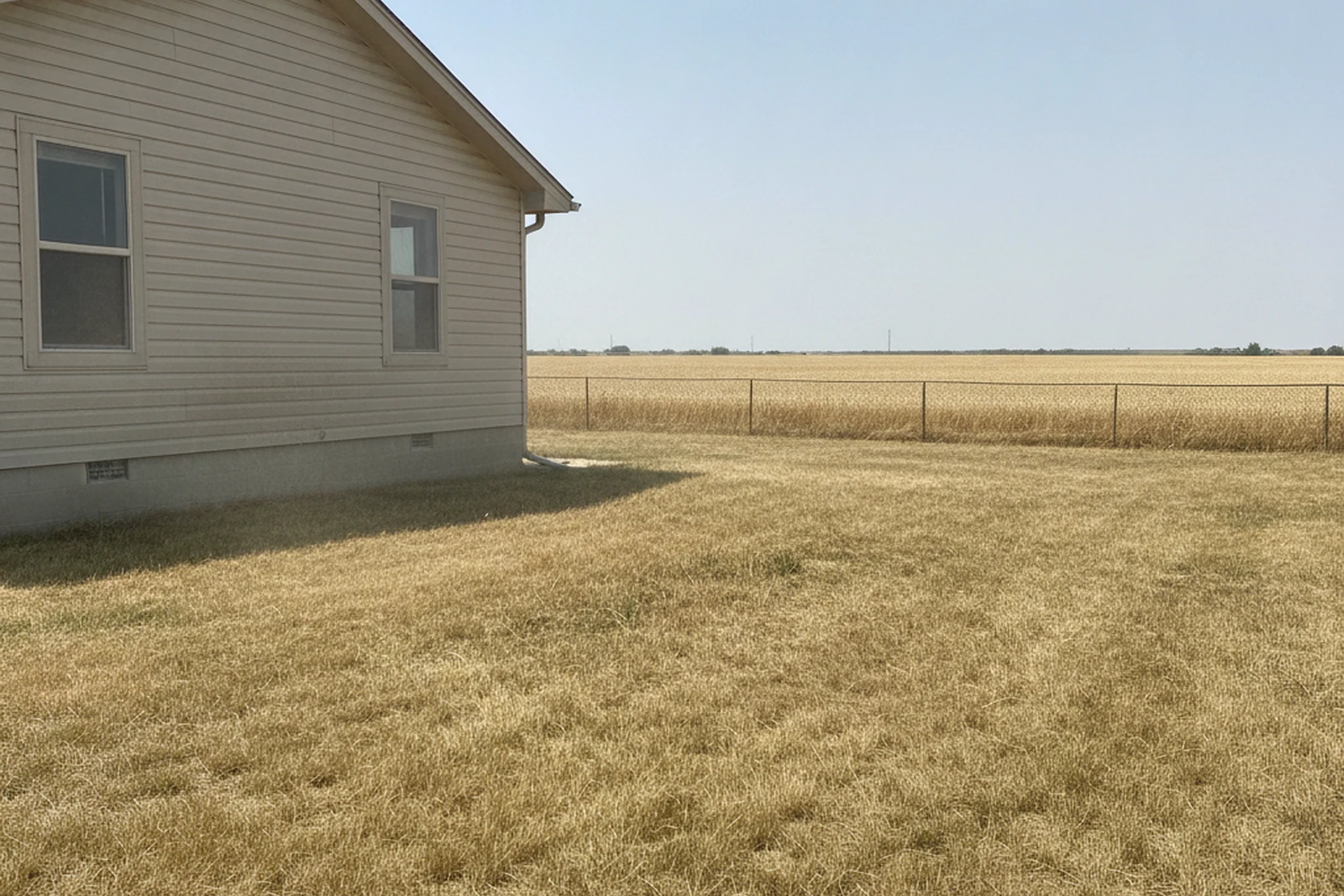 Agricultural wheat dust buildup exterior siding Enid Oklahoma Garfield County wheat belt prep challenge painting Brad